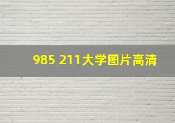 985 211大学图片高清